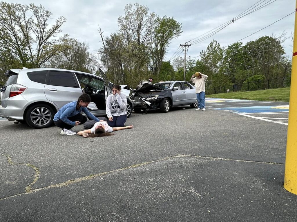 Mock drunk driving presentation held for Georgetown High Schoolers.